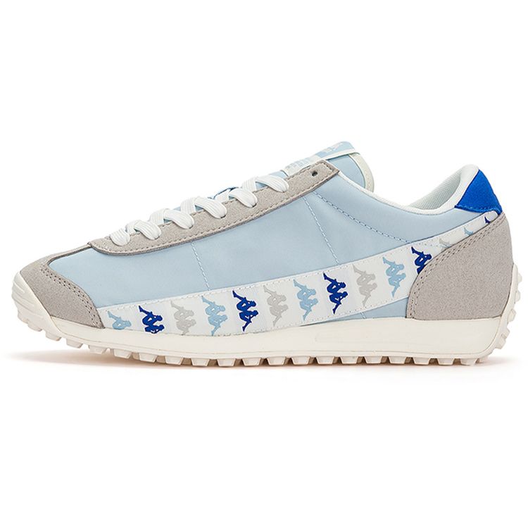 Kappa Retro Fabric Synthetic Leather Non-Slip Low-Top Running Shoes Unisex sneakers Blue Gray K0DW5MM18-865