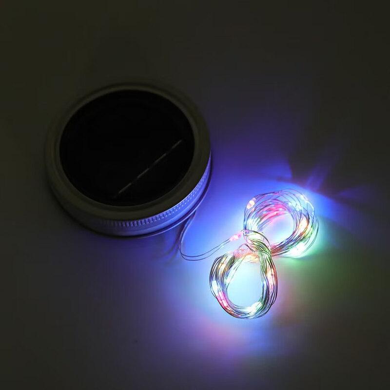 Solar Mason Jar Lid String Lights