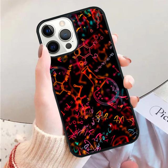Vintage Seamless Chemistry Laboratory Phone Case Cover For iPhone 17 Air 15 16 14 Plus 11 12 13 Pro Max Apple Max