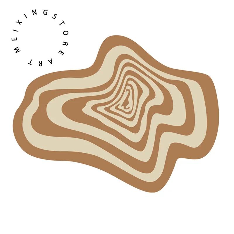 Creative Irregular Rug Living Room Carpet Black White Geometry Home Decoration Floor Mat Bedroom Area Rugs Entrance Doormat