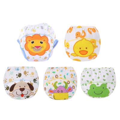 5PC Baby Training Pants Study Diaper Underwear/Infant Learning Panties/Newborn Cartoon Diapers