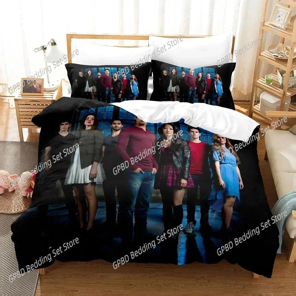 Teen Wolf 3D Tv Series Bedding Set For Bedroom Soft Modern Bedspreads Comefortable Kids Duvet Cover Quilt Cover And Pillowcase