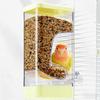 Small Parrot Feeder Splash-proof House-shaped Large Capacity Automatic Feeder Pet Feeding Supplies