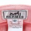 Pristine HERMES Casquette Deauville Plan Wear pink cotton Women 57 Used