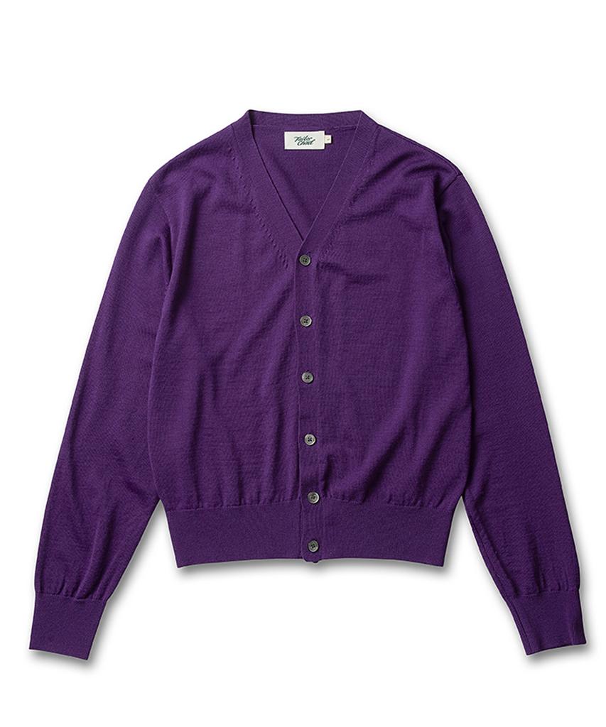 Tailorchad Premium Pearl Knit Cardigan (Purple)