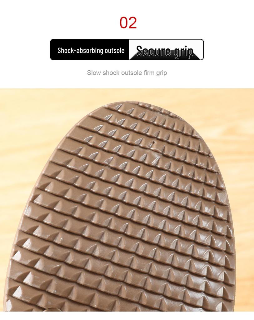 Men's Winter Cotton Boots, New Style with Velvet Lining, Thick Casual Dad Shoes, Snow Boots