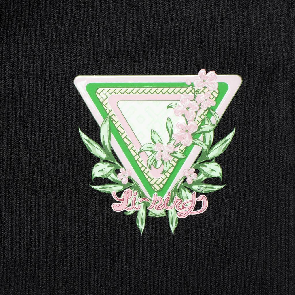 Li-Ning Chinese Culture Series Graphic Print Straight Shorts Women Bottoms Black AKST416-3