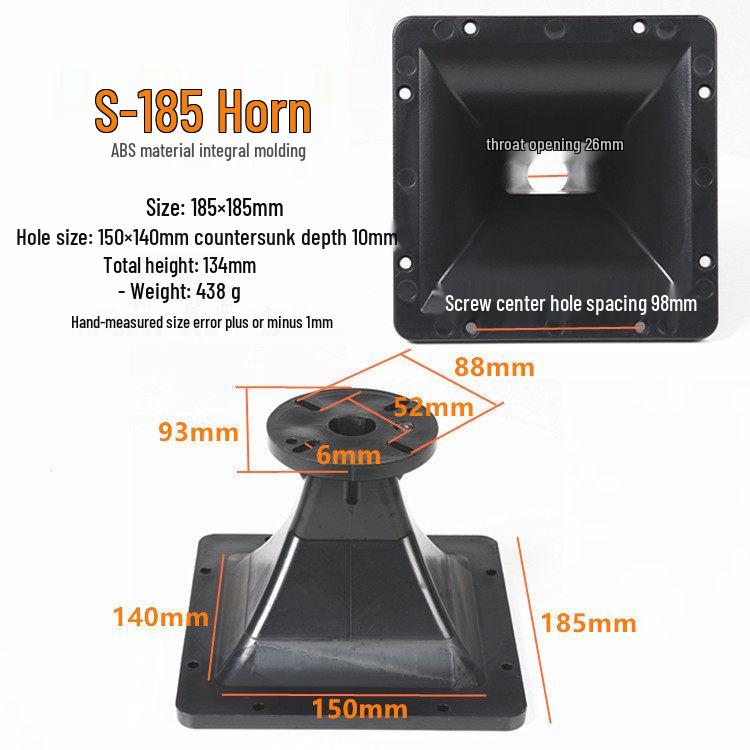 Speaker Treble Horn Throat Opening 26mm 38mm Integrated Flat Square Tube Accessories