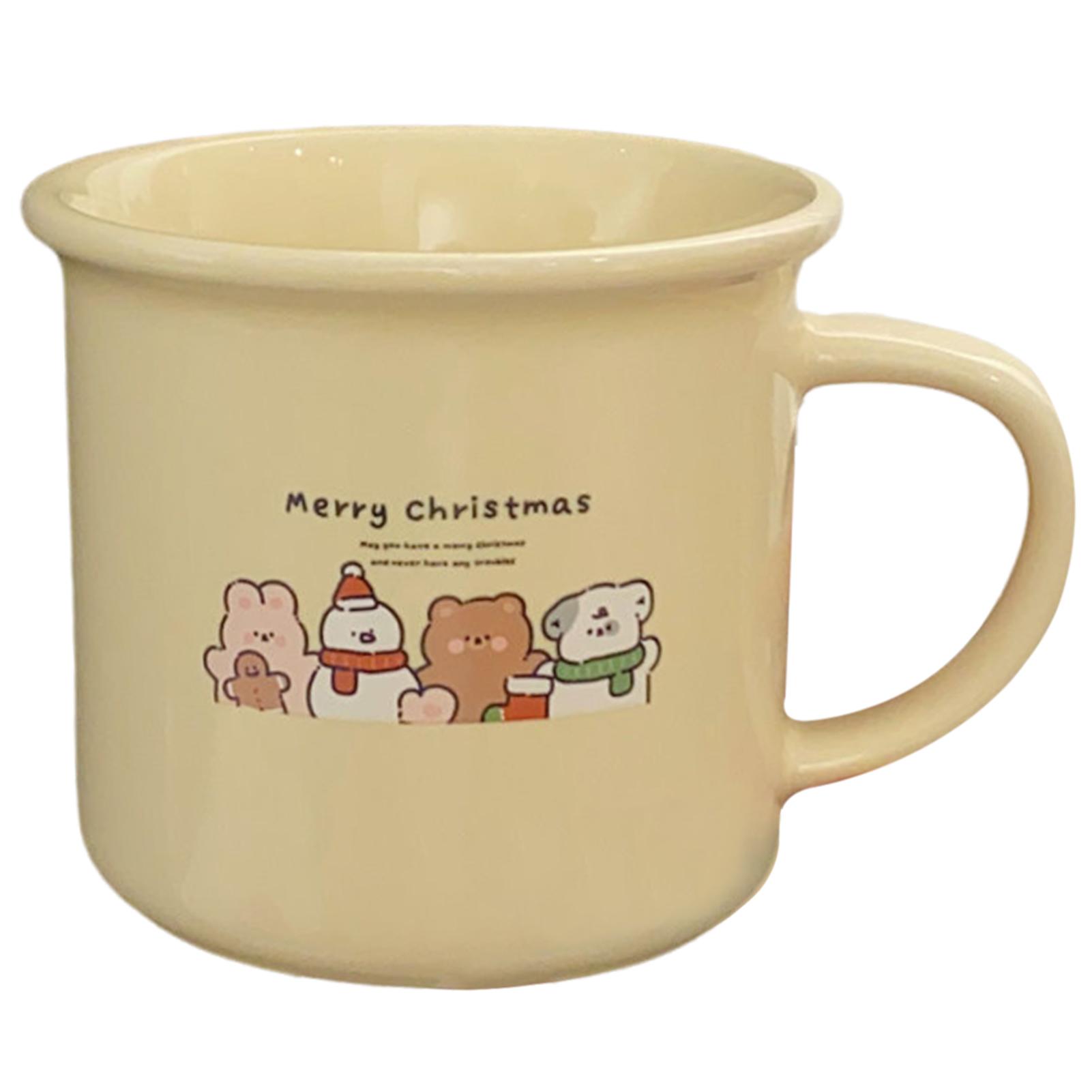 Ceramic Coffee Mug Funny Cute Cartoon Dog Mug with Handle Home Baking Dessert Breakfast Milk Mug Present for Friends Family 201-300ml