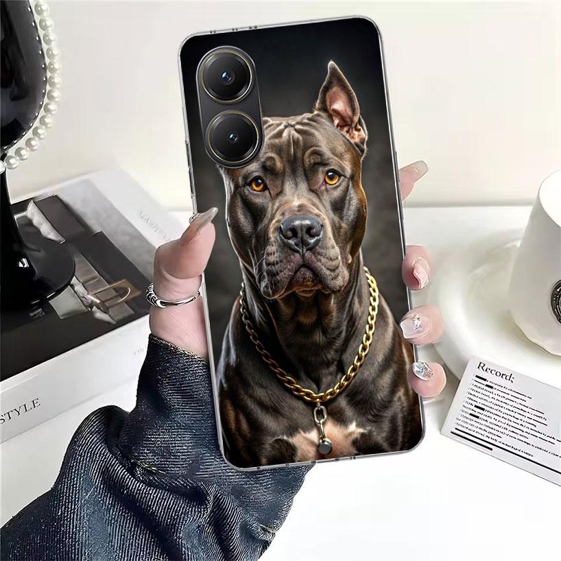 Pitbull Huisdier Hond Pitbull Zachte Telefoonhoesje Voor Xiaomi Redmi 15C 15 13C 13 Poco X5 X6 X7 F7 Ultra M7 12C 12 10 10C 9C 9A 9T 9 Funda