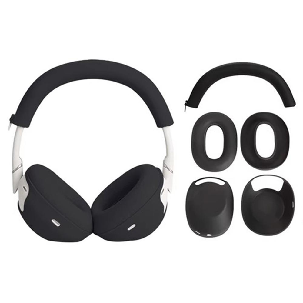 Pro Sony WH-1000XM6 Silikonový obalový set s krytem náhlavního oblouku, ochranné náušníky na sluchátka, krytky