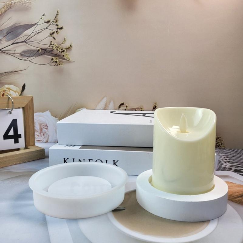 Candle Mould Castings Molds DIY 3D Silicone Mould Candlestick Candle Molds Silicone Molds Handicrafts for Candle Holder