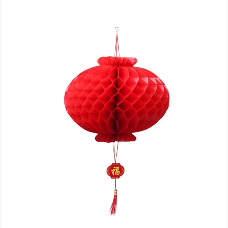 LIUSHADUOLA Chinese Red Paper Lanterns,Paper Round Lanterns Party Hanging Lanterns for Chinese New Year,Spring Festival, Wedding Small 10pcs