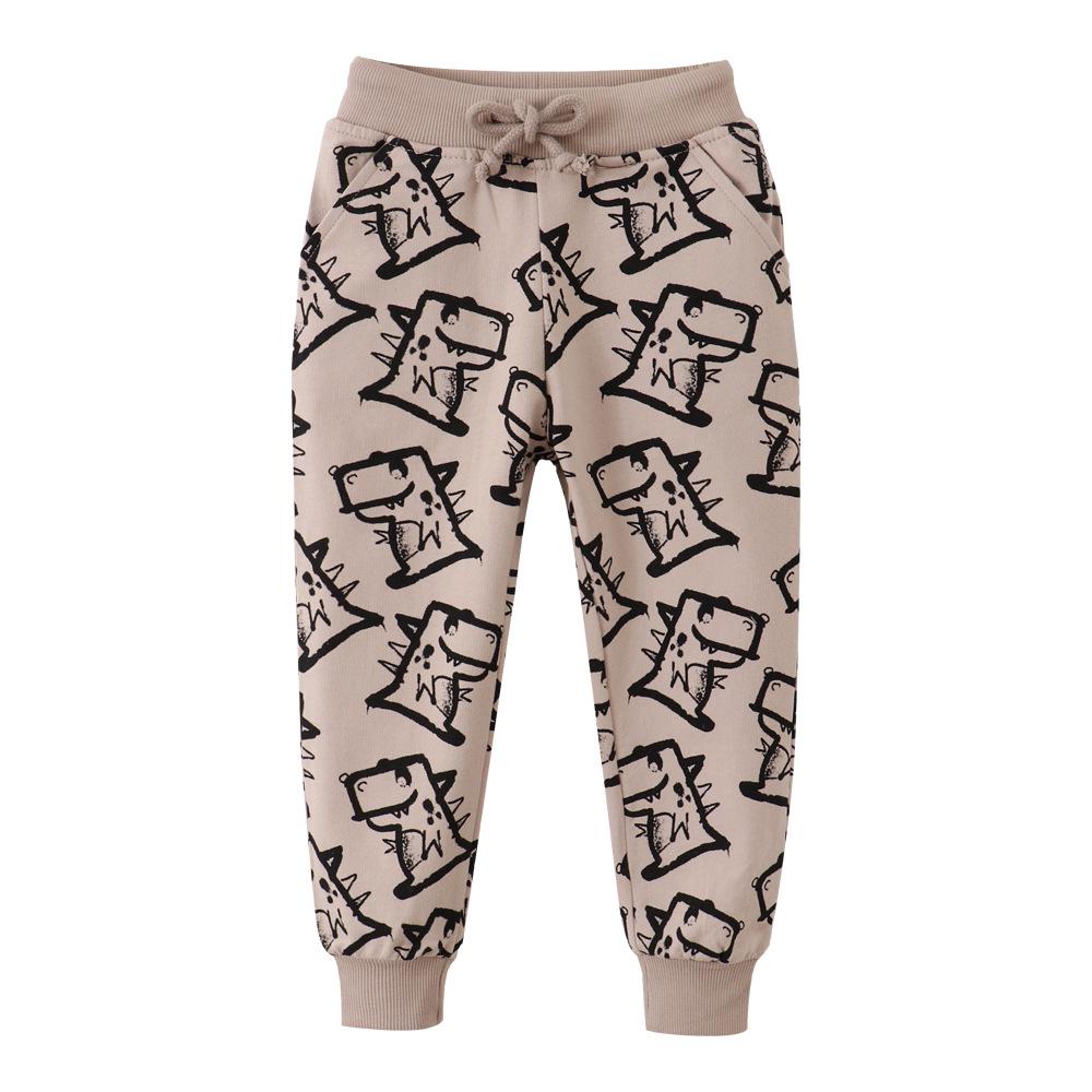 Autumn Winter Cotton Terry Sweatpants for Boys - European & American Style Toddler and Small Child Long Pants 140cm (7T)