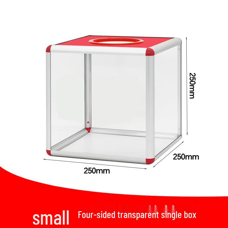Aluminum Alloy Raffle & Lottery Box for Events - Available In Large & Small Sizes