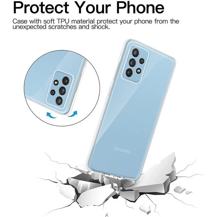 Protective Case - PROSHOP - Samsung A73 5G - Flexible - Transparent - Shockproof