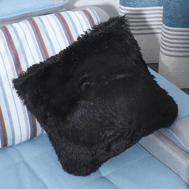 Soft Fluffy Cushion Cover Fur Plush Sofa Pillow Cover Living Room Bedroom Sofa Decorative Pillowcase 43x43cm Shaggy Fluffy Cover