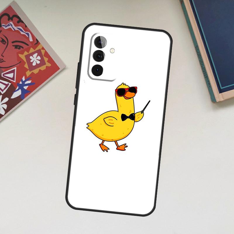 Funny Cartoon Duck Case For Samsung Galaxy A56 A36 A16 A06 A54 A34 A14 A13 A53 A12 A22 A32 A52 A35 A17 A15 A55