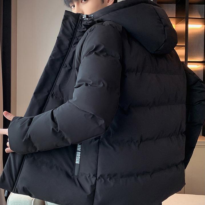 Men's Cotton-padded Jacket Short Winter Cotton-padded Jacket Casual Thin Hooded Thick Down Jacket
