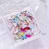 Colorful Rhinestone Nail Art Set: Heart, Horse Eye, Octagon, and Long Strip Designs, 50 Pieces