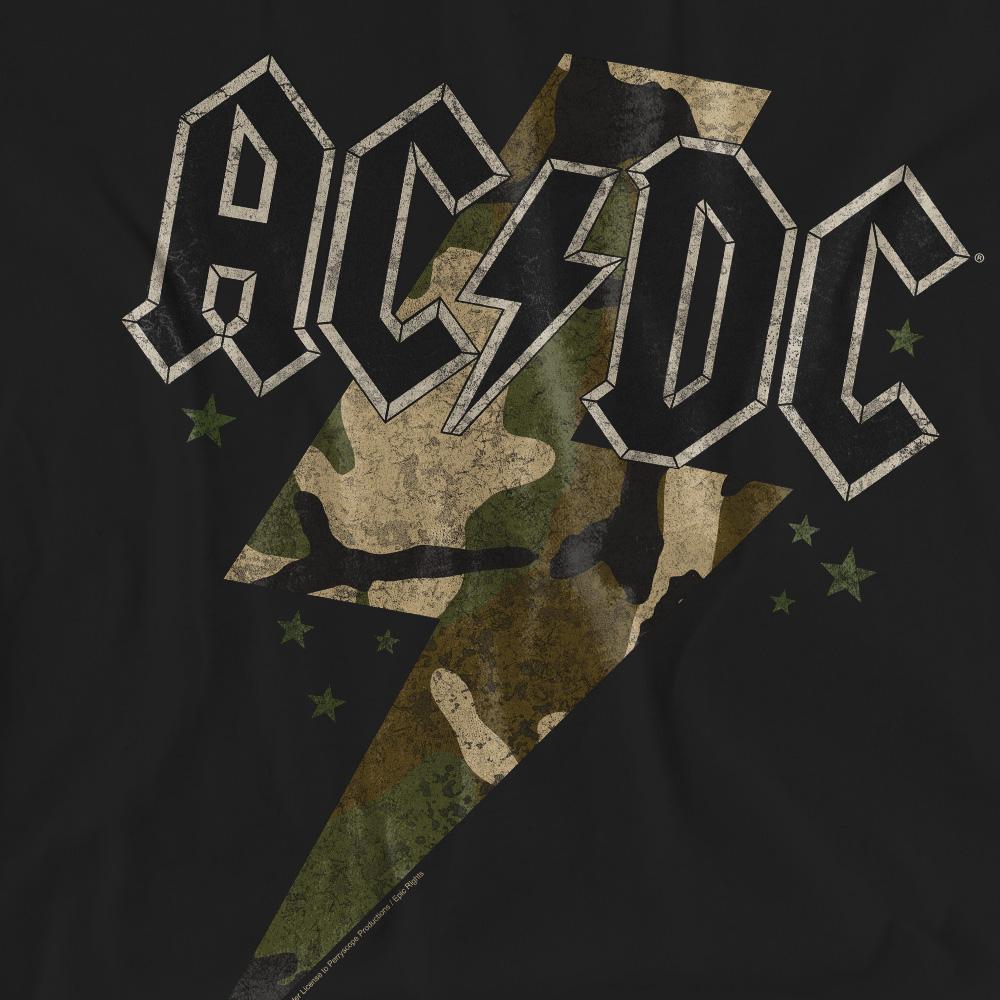 AC/DC Unisex Adult Camo Bolt T-Shirt