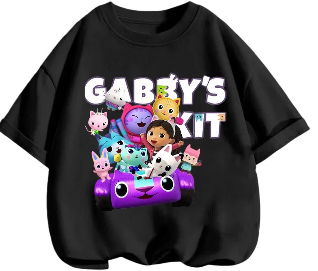 Lightweight Short Sleeve T Shirt Gabbys Dollhouse Cute Kawaii Print Casual Daily Street Clothes Kids Boys Girls 3 14 Years
