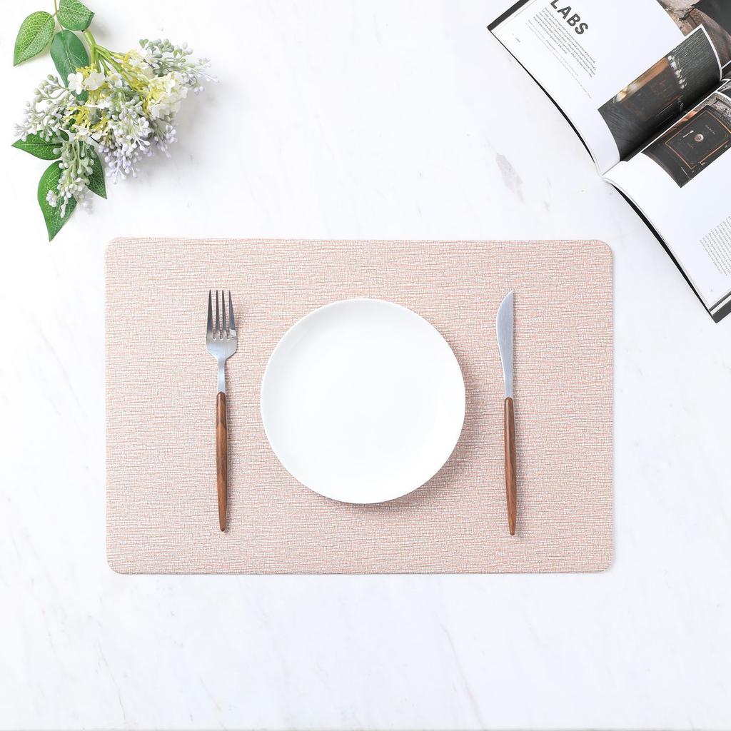 6PCS waschbare Tischsets rutschfeste wärmeisolierende PVC-Tischset für Esstisch Küchenzubehör