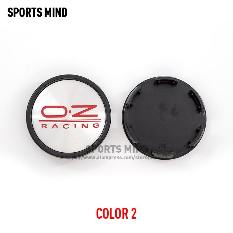 

4PCS/Lot 58MM Центральний ковпачок втулки колеса для OZ RACING Автомобільний диск Шини Центральні ковпаки втулки Стиль автомобіля COLOR 2
