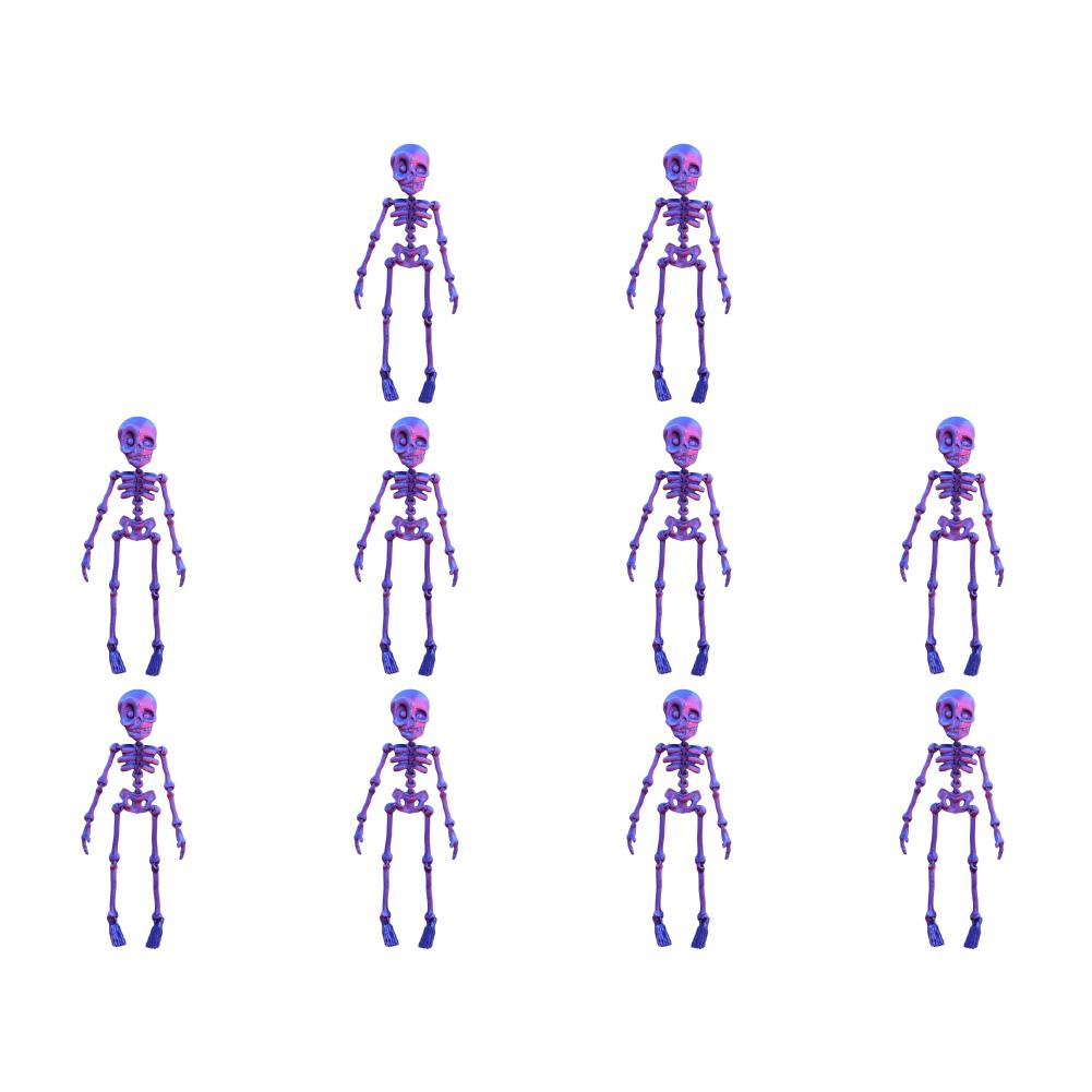 5/10PCS Mini Magnetic Skeleton Fridge Magnets with Movable Joints Skull Fridge Magnets for Refrigerator Locker Whiteboard Office