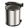 Hailo Poubelle Compact-Box Taille M 15 L Acier Inoxydable 3555-101 415439