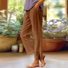 Women's Fashion Casual Pants Solid Color Straight Pants Elastic Waist Pants With Pockets