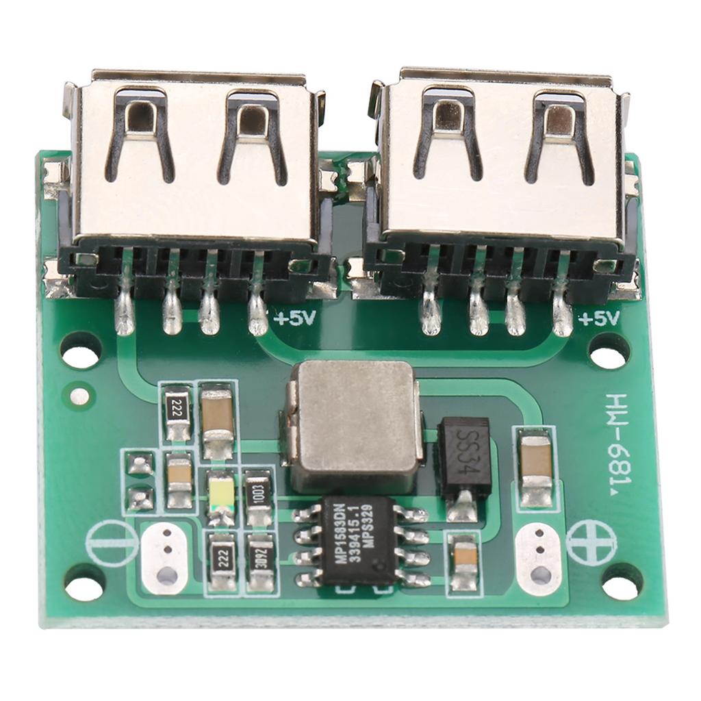 Dual USB Output 9V 12V 24V To 5V 3A DC‑DC Step Down Power Charger Module