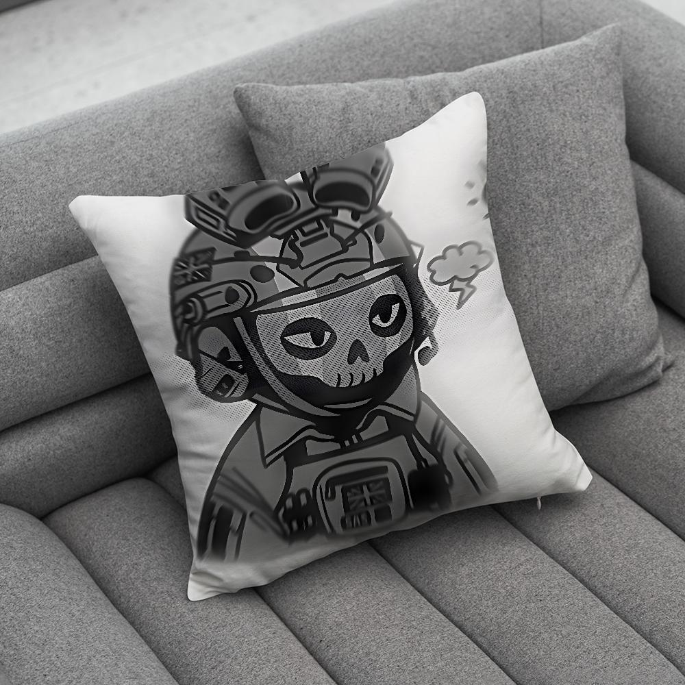 CCallOf DDuty GhostS Pillow Case Soft Cushion Cases for Farmhouse Sofa Decor Home Decorations and Protector