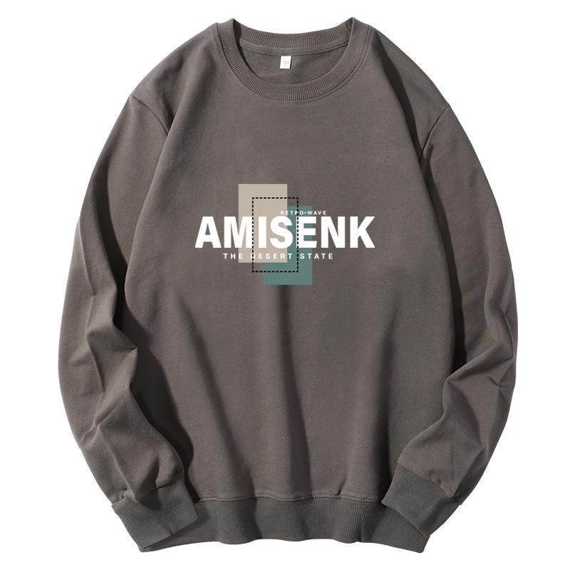 Men's Fleece-Lined Youth Pullover - Loose Fit Autumn/Winter Casual Top