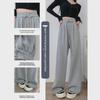 2023 Autumn/Winter Gray High-Waist Wide-Leg Casual Sweatpants for Women
