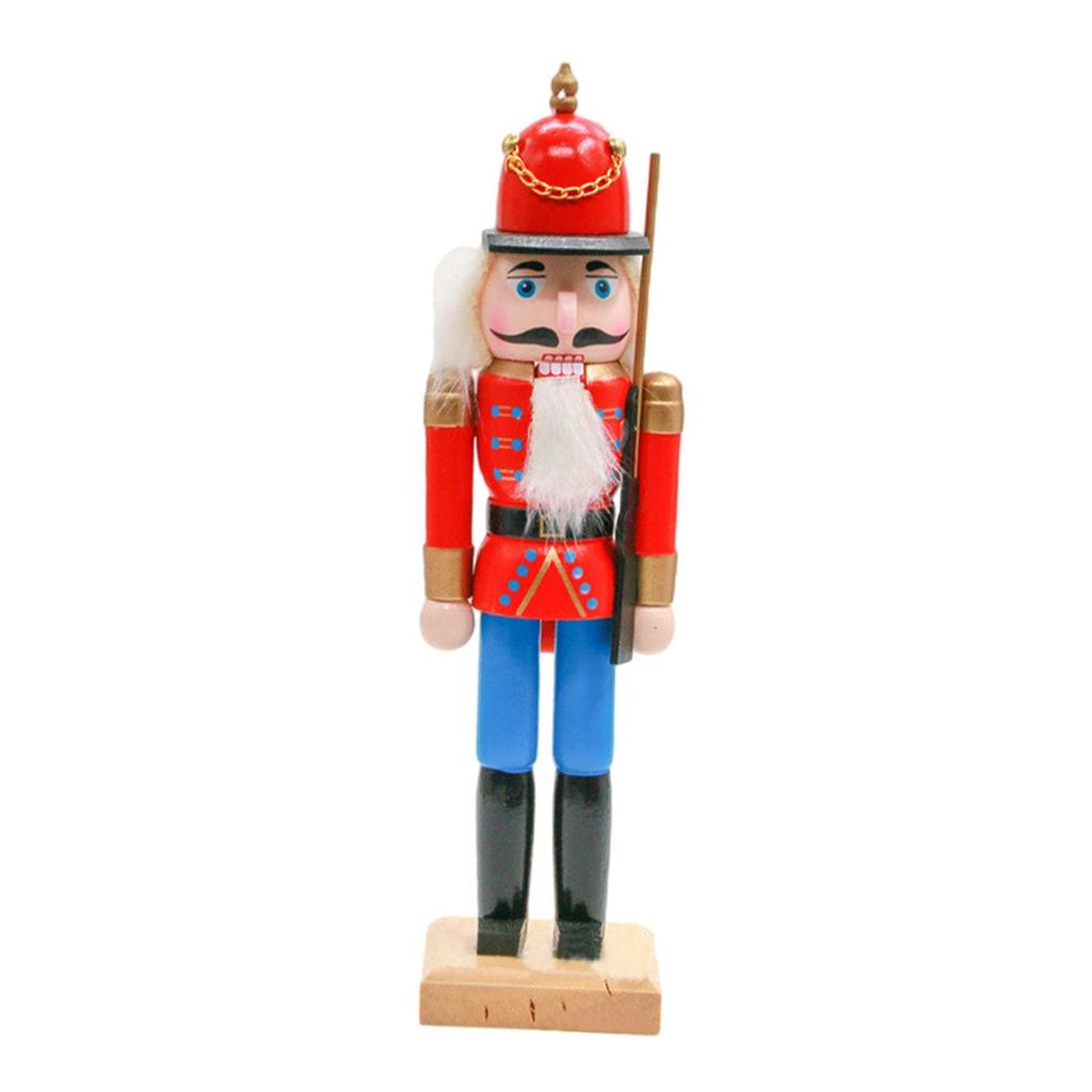 Nutcracker Ornaments Christmas Ornaments Classic Style Cartoon Decorative Nutcracker Crafts Desktop Decor for Shelves Desktop