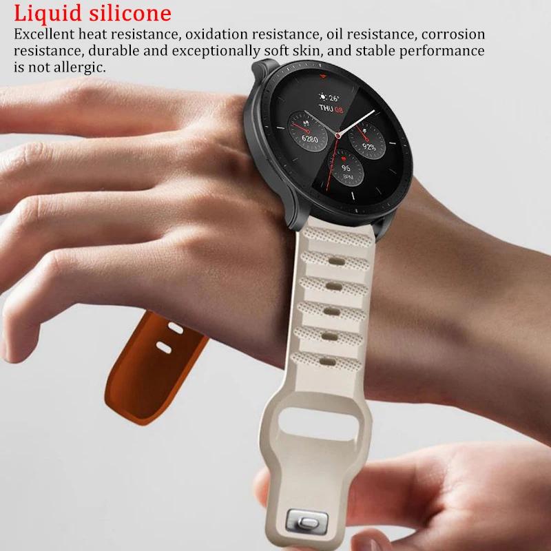 20mm 22mm WatchStrap For Samsung Galaxy Watch 7/classic 8/6/5/4 Pro/3/active 2/46 Silicone Bracelet Huawei Watch GT5 4 3 Pro Strap