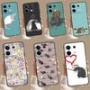 Cute Cartoon Animal Rat Case For Xiaomi Redmi Note 9 10 11 12 13 Pro Plus 9S 10S 11S 12S Redmi 12 10C 9C 13C Coque