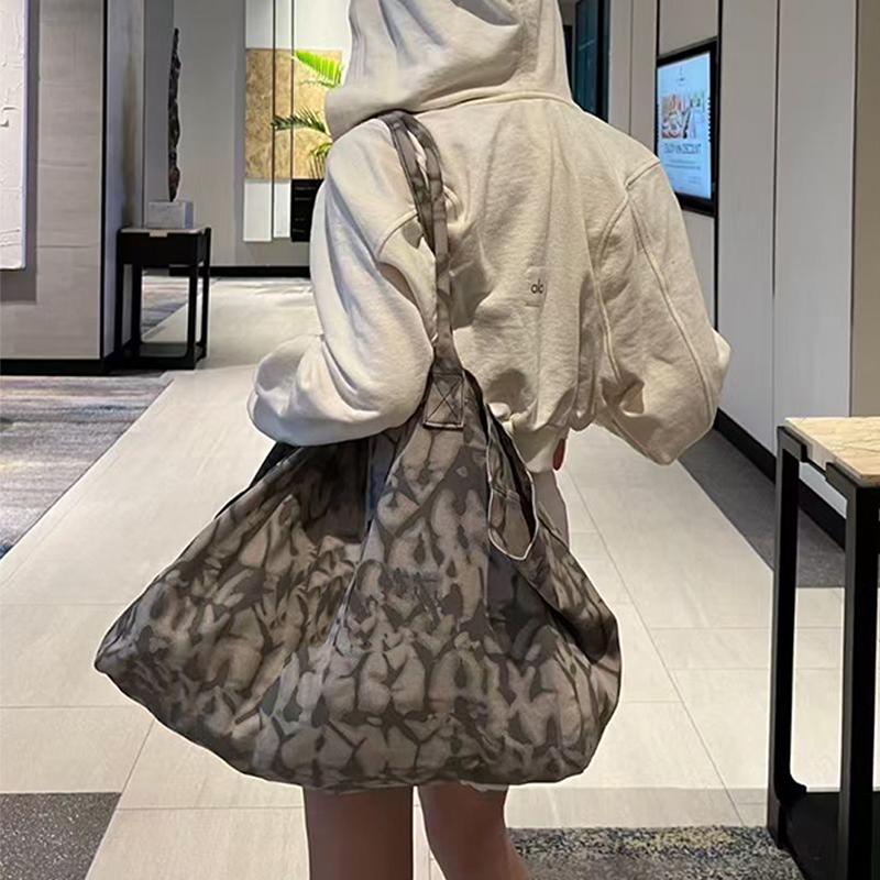 

Casual Canvas Tote Bag ex Large Capaci op Yoga Bag Handheld Outdoor Sports Fitn (30cm Max Length 50cm)
