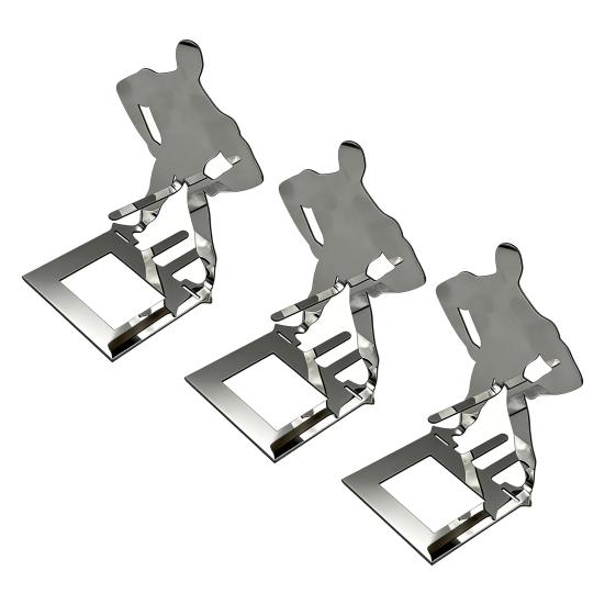 Muscle Man Hot Dog Holder Stainless Steel Sausage Grilling Rack for BBQ Camping Funny Birthday Gift for Men Dad