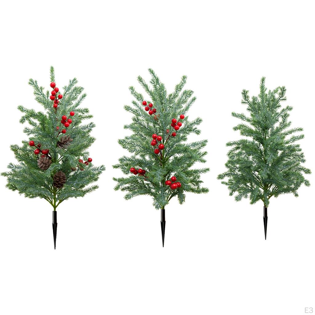 Artificial Christmas Tree On Stake, Garden Decoration, Realistic Plant,