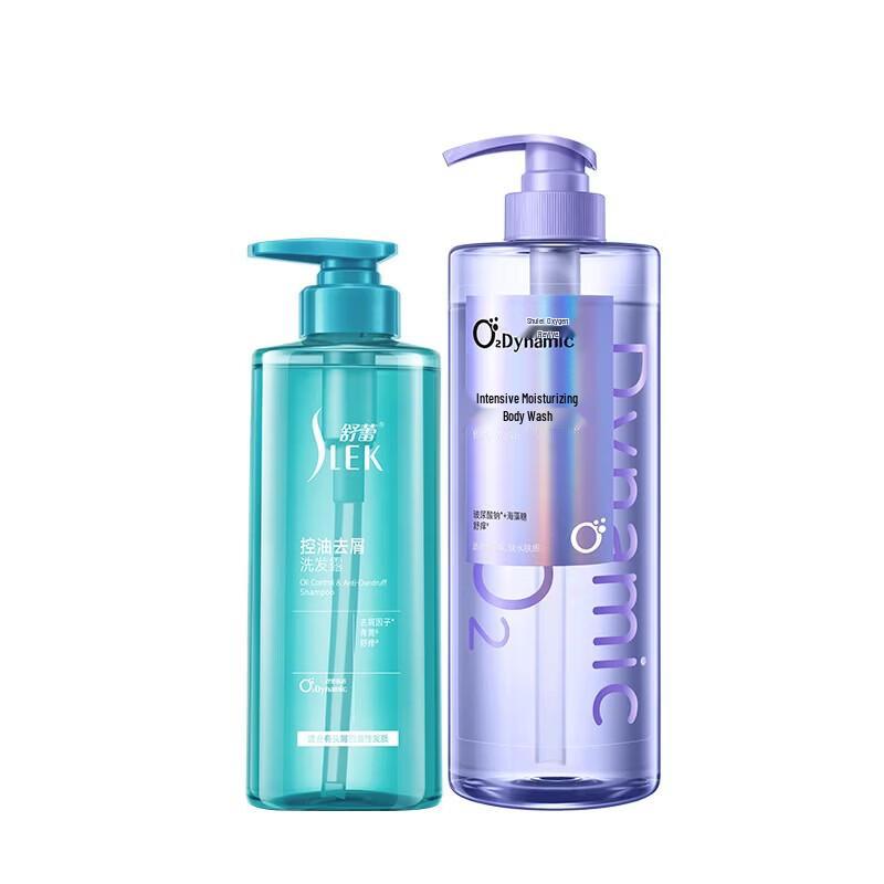Slek Anti-Dandruff Shampoo & Moisturizing Shower Gel Set