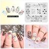 kads Immaturity 002 Nail Stamping Plates Tooth Designs Nail Art Stamp Template Plate DIY Manicure Decoration