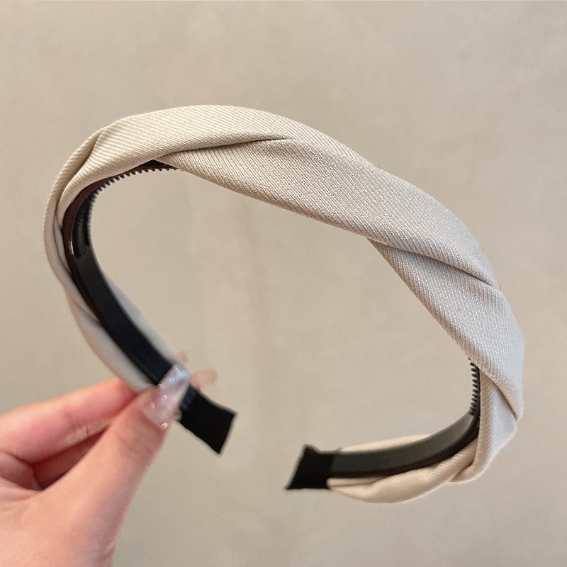 Elegant Solid Cloth Wrap Hairband For Women Girls Sweet Hair Ornament Headband Simple Hair Hoop Head Band Hair Accessory