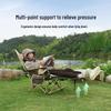 ZISIZ Outdoor Folding Lounge Chair with Detachable Footrest