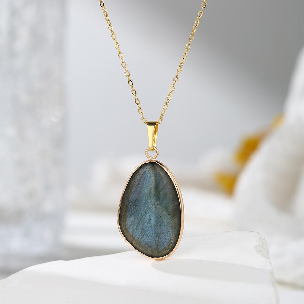 1 Stück Naturstein Unregelmäßiger Anhänger Halskette Rosa Kristall Amethyst Tigerauge Halskette Anhänger für Damen Paar Schmuck Geschenk