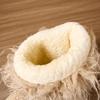 Autumn and Winter Long Haired Mid Length Boots with Thick Soles, Warm Home Cotton Shoes, Casual and Fashionable Snow Boots for Women