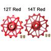 2 szt. 12T 14T Rowerowe Łożysko Ceramiczne Kółko Przerzutki Tylnej Rolka Prowadząca Napinacz Do SHIMANO SRAM DEORE GX Kółko Napinające Części Rowerowe