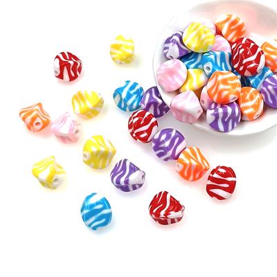 Accessori Ciondolo Perline Twister Fai da Te Materiali Fatti a Mano 10 pezzi Caramella Elegante A Righe Collana Bracciale Creazione di Gioielli Accessori