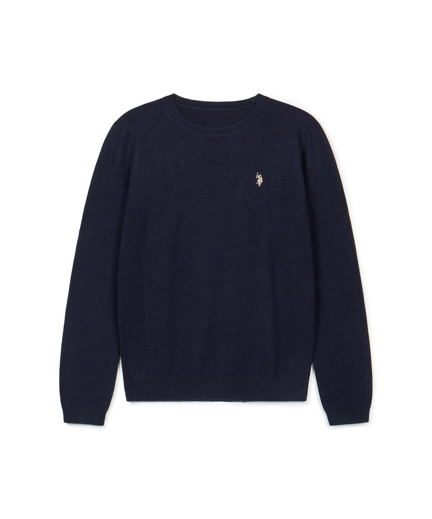 USPOLOASSN Merino Wool Round Knit_Dark Navy